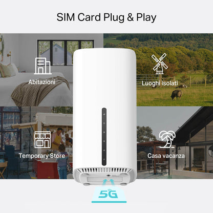 Archer NX500 Router 5G Wi-Fi 6 AX3000Mbps, 3 Porte Gigabit