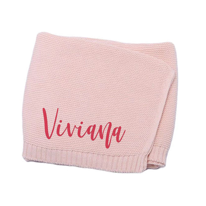 Copertina Neonato Personalizzata con Nome Ricamato Regalo Nascita Elegante