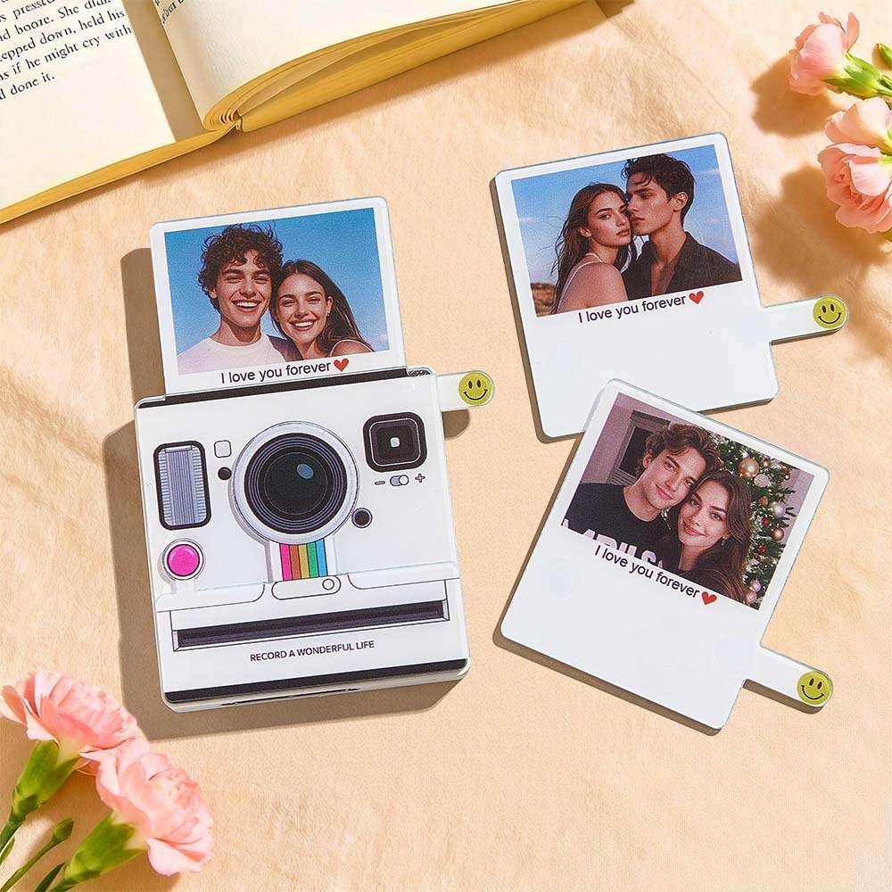 Calamita interattiva "Instant" Musicale con Foto e Luci | Regalo Unico Personalizzato papà