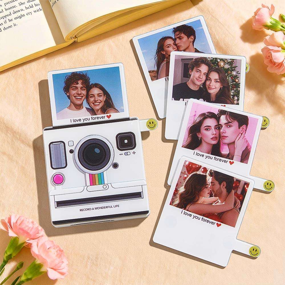 Calamita interattiva "Instant" Musicale con Foto e Luci | Regalo Unico Personalizzato papà