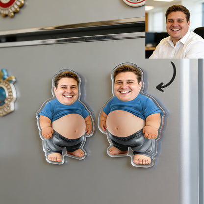 Adesivo Anti-Collisione Personalizzato Squishy Belly Foto Viso pancia