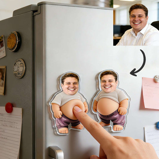 Adesivo Anti-Collisione Personalizzato Squishy Belly Foto Viso pancia