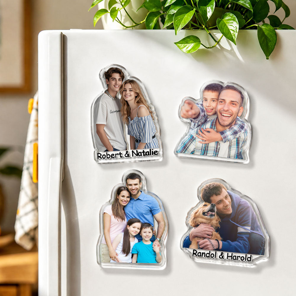 Magnete Ritratto Personalizzato da Foto Regalo Coppia Famiglia