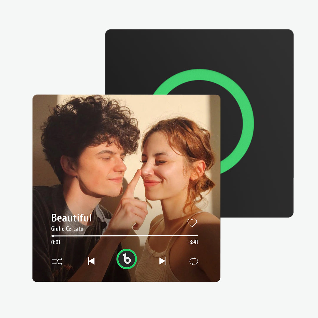 FridgeBeats 4.0: Magnete Musicale Personalizzato senza Cornice idea regalo mamma papà lei lui
