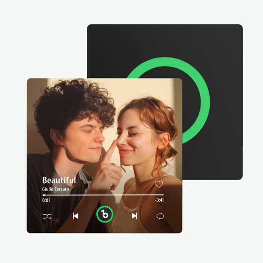 FridgeBeats 4.0: Magnete Musicale Personalizzato senza Cornice idea regalo mamma papà lei lui