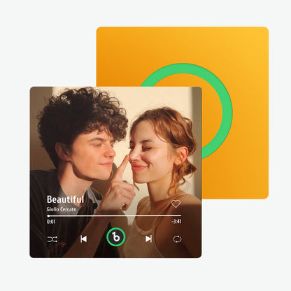 FridgeBeats 4.0: Magnete Musicale Personalizzato senza Cornice idea regalo mamma papà lei lui
