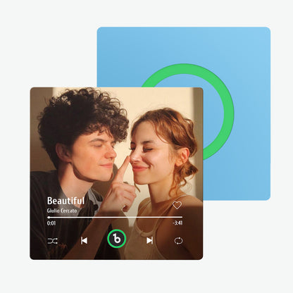 FridgeBeats 4.0: Magnete Musicale Personalizzato senza Cornice idea regalo mamma papà lei lui