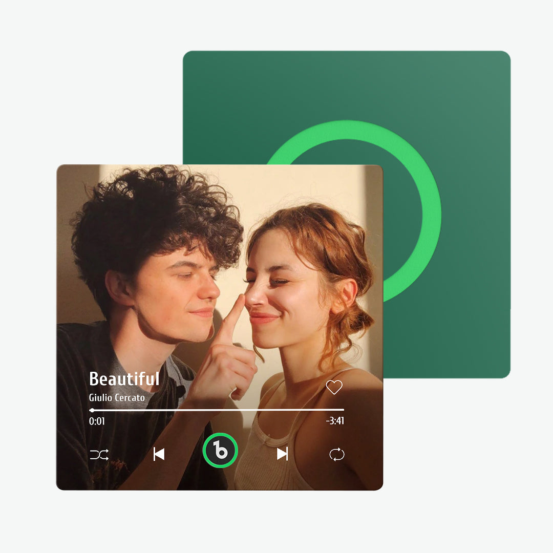 FridgeBeats 4.0: Magnete Musicale Personalizzato senza Cornice idea regalo mamma papà lei lui