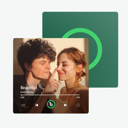 FridgeBeats 4.0: Magnete Musicale Personalizzato senza Cornice idea regalo mamma papà lei lui