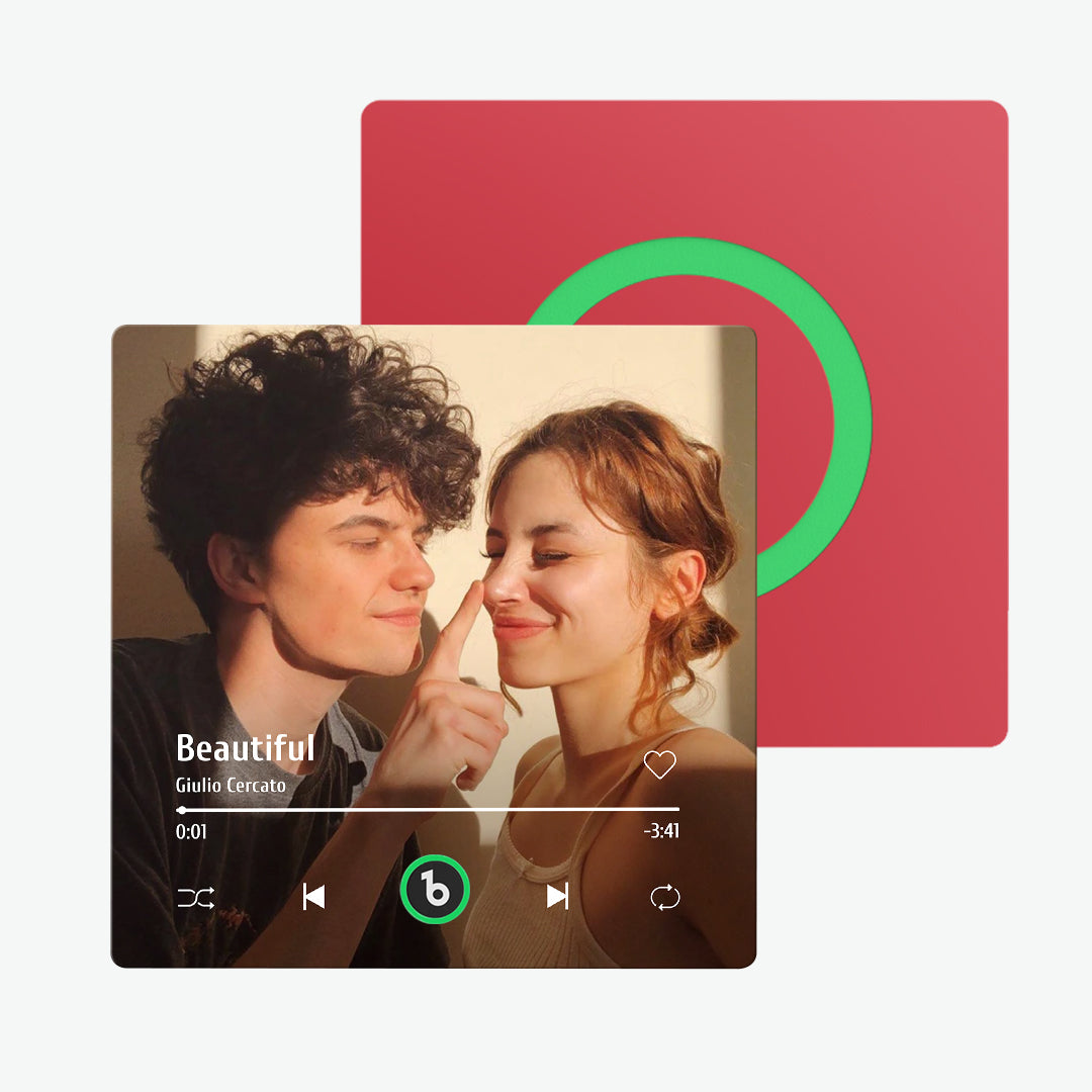 FridgeBeats 4.0: Magnete Musicale Personalizzato senza Cornice idea regalo mamma papà lei lui