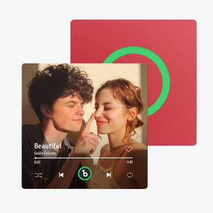 FridgeBeats 4.0: Magnete Musicale Personalizzato senza Cornice idea regalo mamma papà lei lui