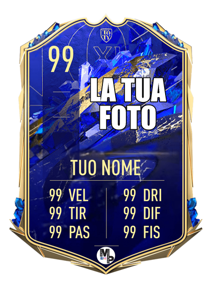 Carta Fifa gigante personalizzata
