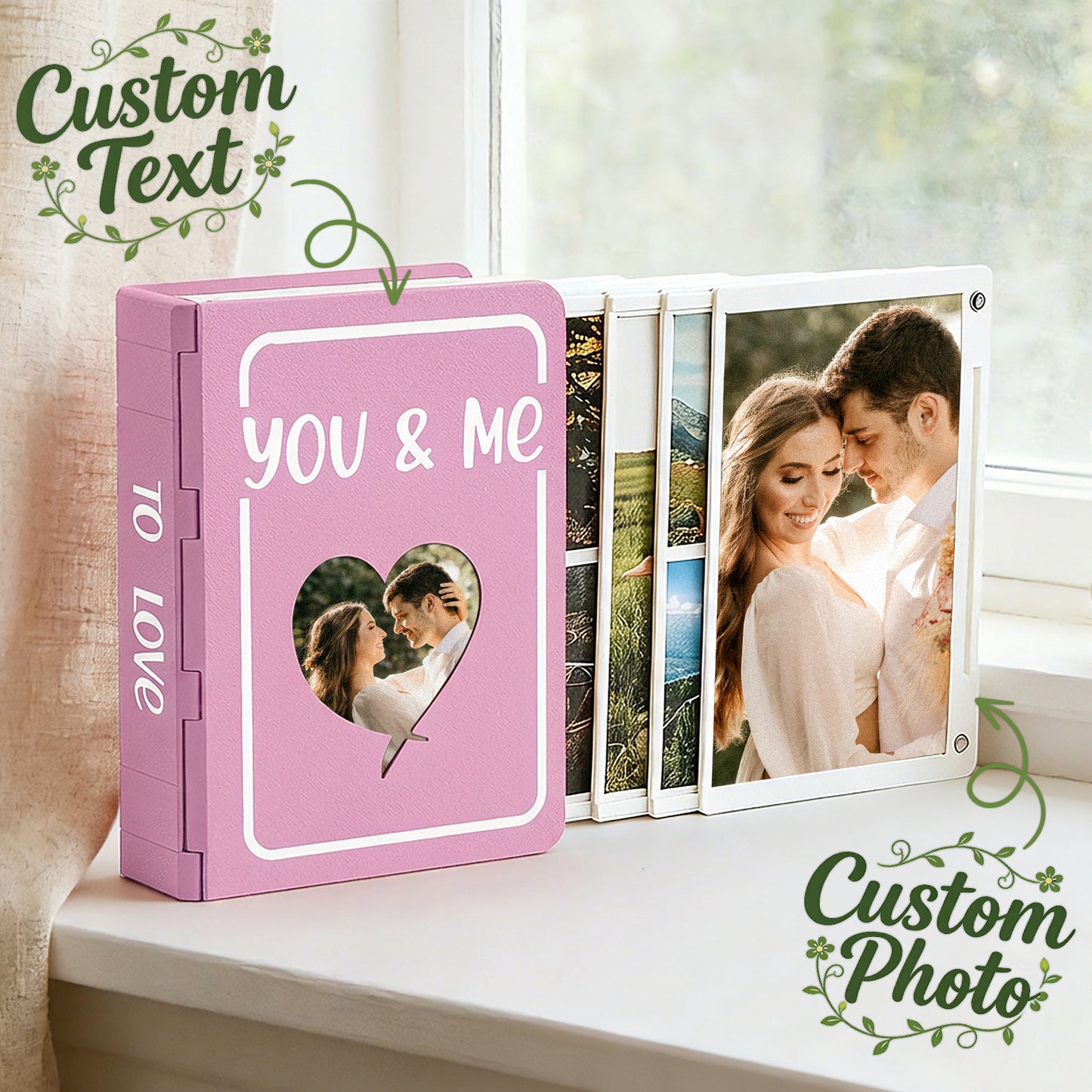Album Fotografico 3D Personalizzato – Design Espandibile e Copertine a Rilievo - idea regalo mamma baby Lei Lui