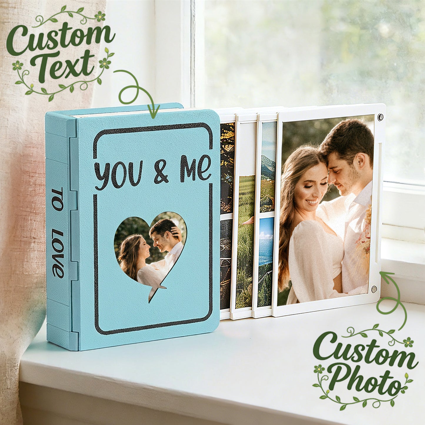 Album Fotografico 3D Personalizzato – Design Espandibile e Copertine a Rilievo - idea regalo mamma baby Lei Lui
