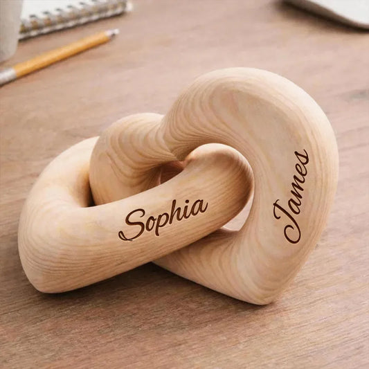 Scultura Cuore Infinito Personalizzata Regalo Anniversario Coppia lui lei S.Valentino