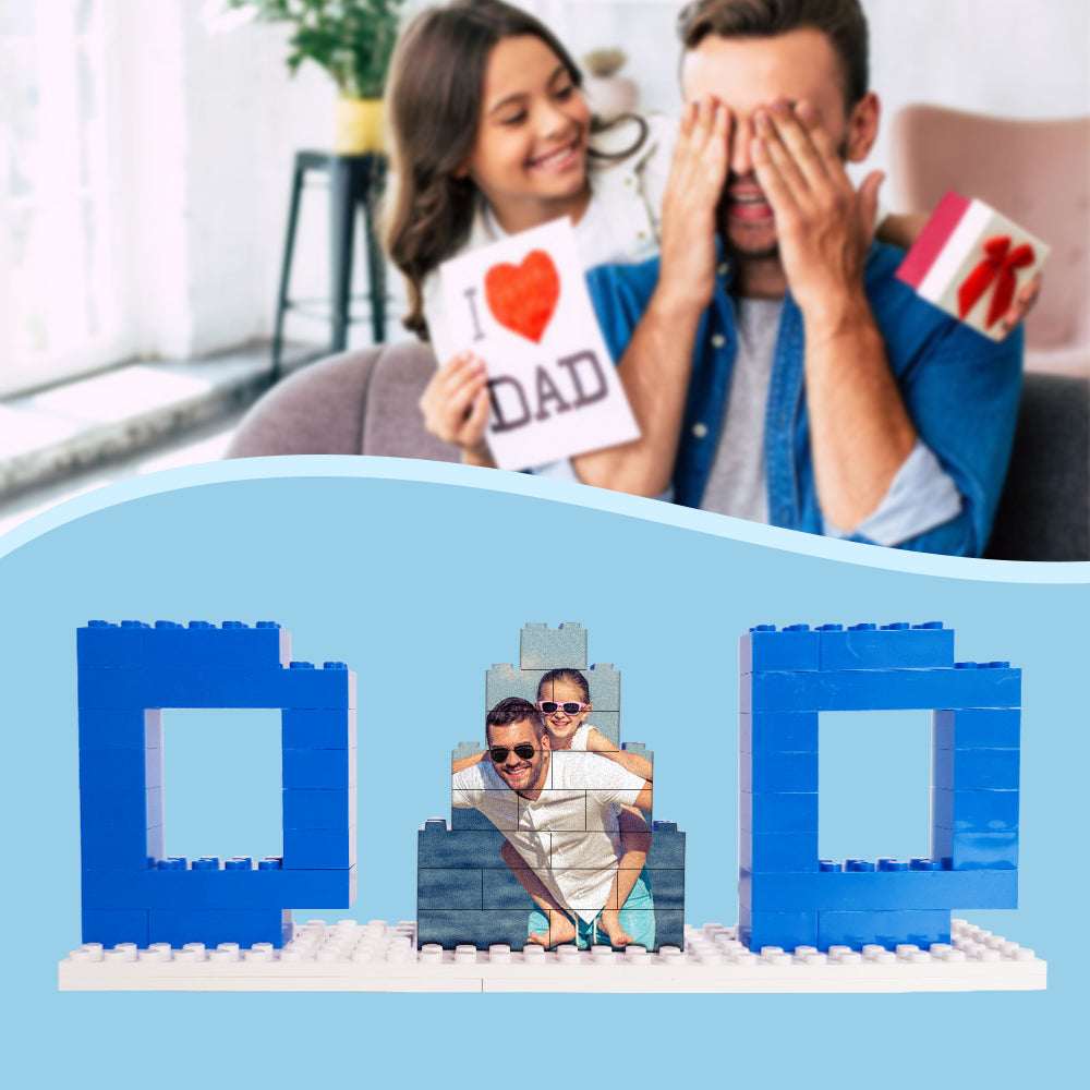 Mattoncini con foto papà personalizzato