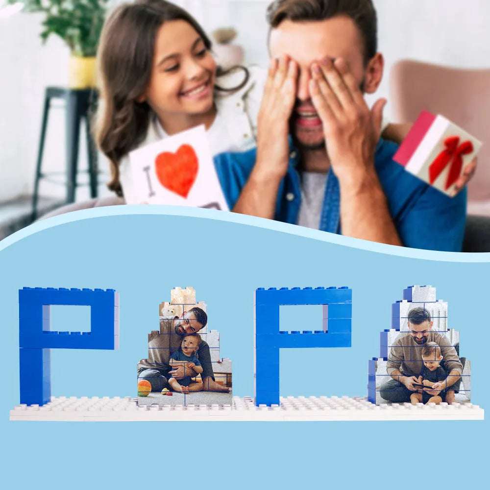 Mattoncini con foto papà personalizzato