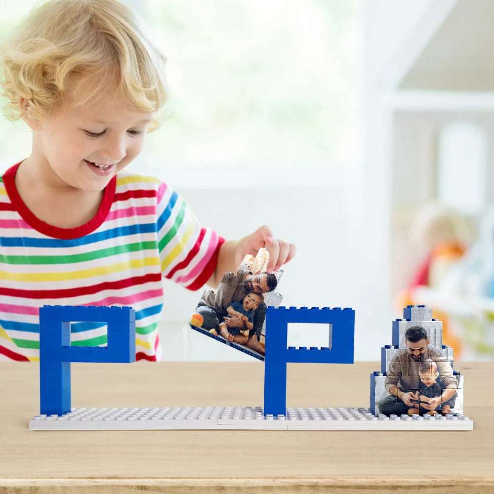 Mattoncini con foto papà personalizzato