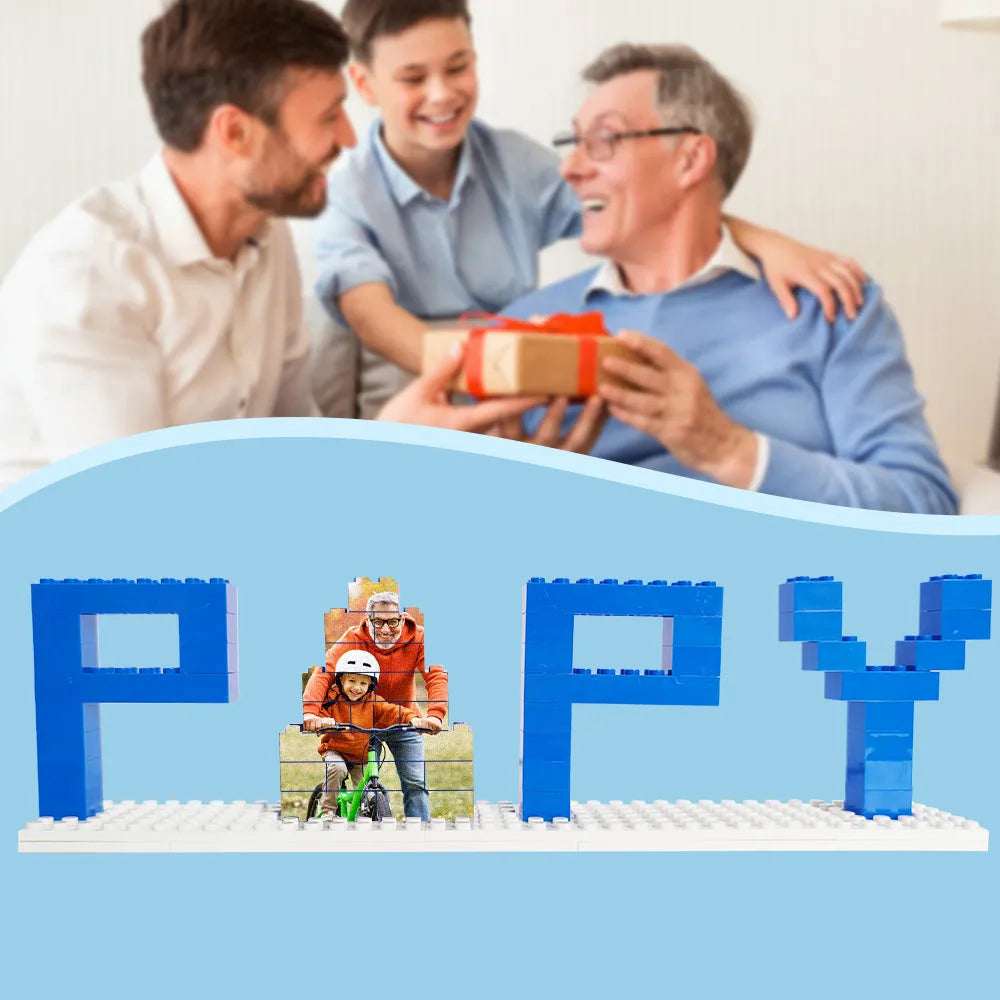 Mattoncini con foto papà personalizzato
