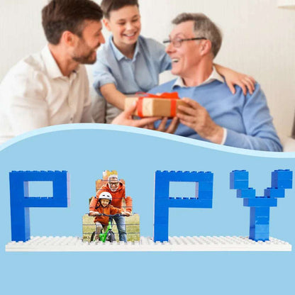Mattoncini con foto papà personalizzato