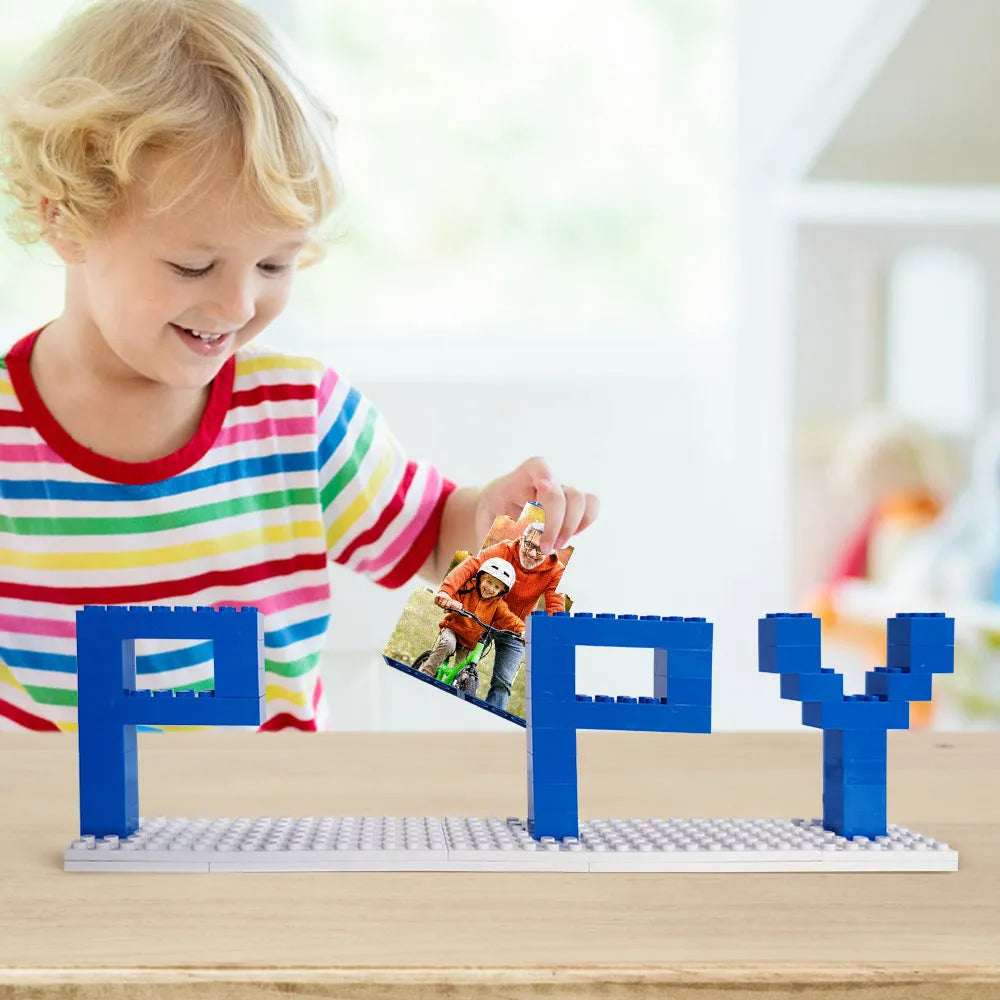 Mattoncini con foto papà personalizzato