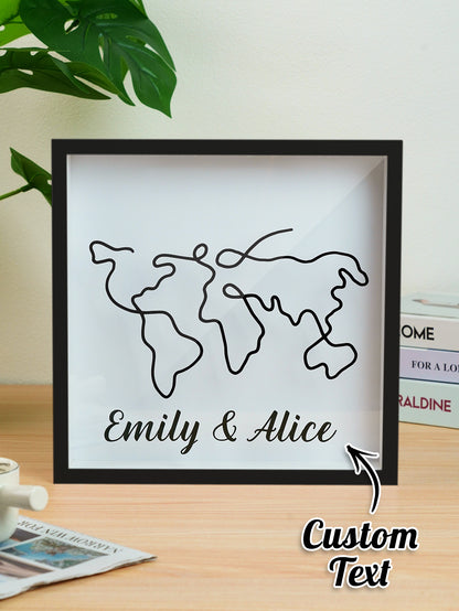 Scatola dei Ricordi Tema Viaggio Personalizzata Portabiglietti in Legno Nozze Matrimonio