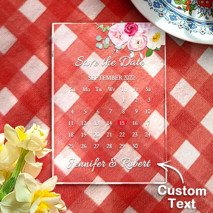 Targa Save The Date Nozze Matrimonio in Acrilico Plexiglass Regalo Sposi Personalizzato