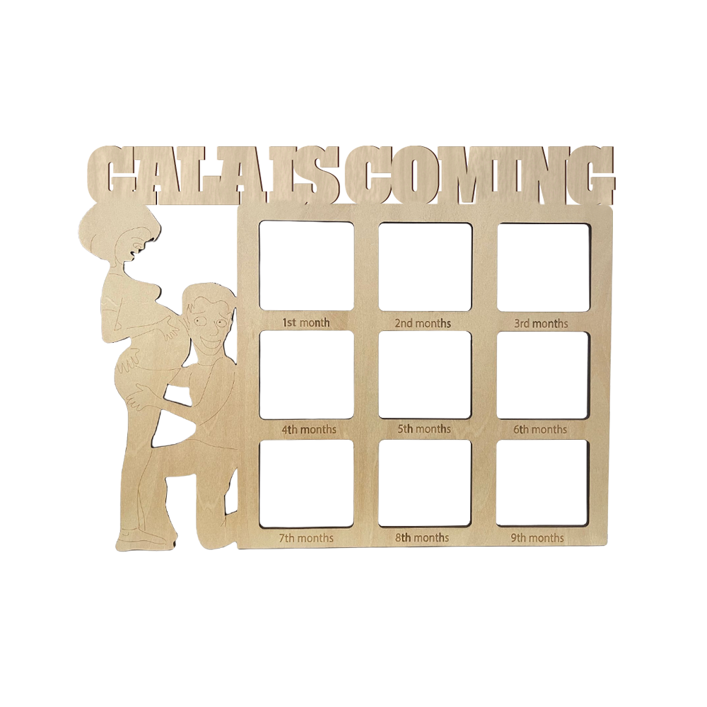 Targa Diario della Gravidanza Personalizzata Calendario Ecografico