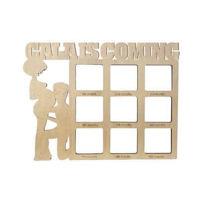 Targa Diario della Gravidanza Personalizzata Calendario Ecografico