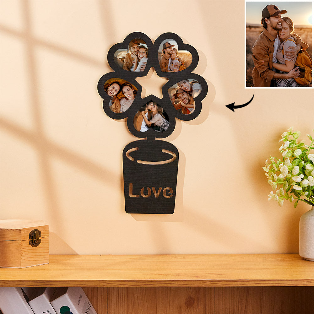 Wall Decor Cuori Personalizzati Cornice con foto in Acrilico da Parete regalo mamma