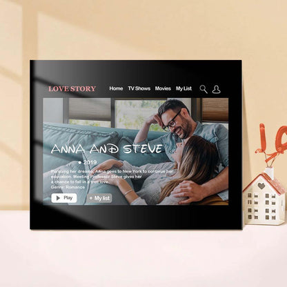 Placca Poster Cinema Personalizzata Mamma papà lei lui anniversario