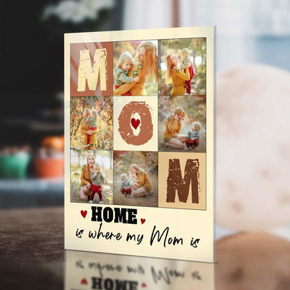 Targa Collage "Mamma" Personalizzata – Racconta la Tua Storia in Foto – Regalo Emozionante per la Festa della Mamma