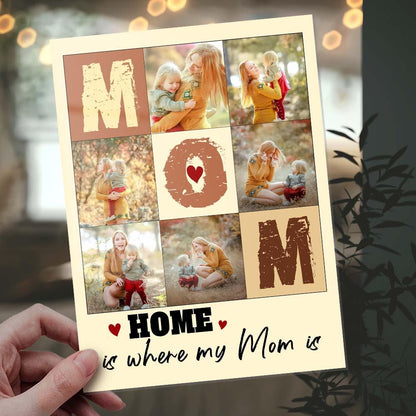 Targa Collage "Mamma" Personalizzata – Racconta la Tua Storia in Foto – Regalo Emozionante per la Festa della Mamma