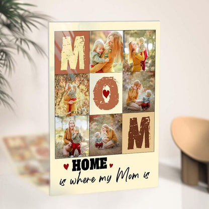 Targa Collage "Mamma" Personalizzata – Racconta la Tua Storia in Foto – Regalo Emozionante per la Festa della Mamma