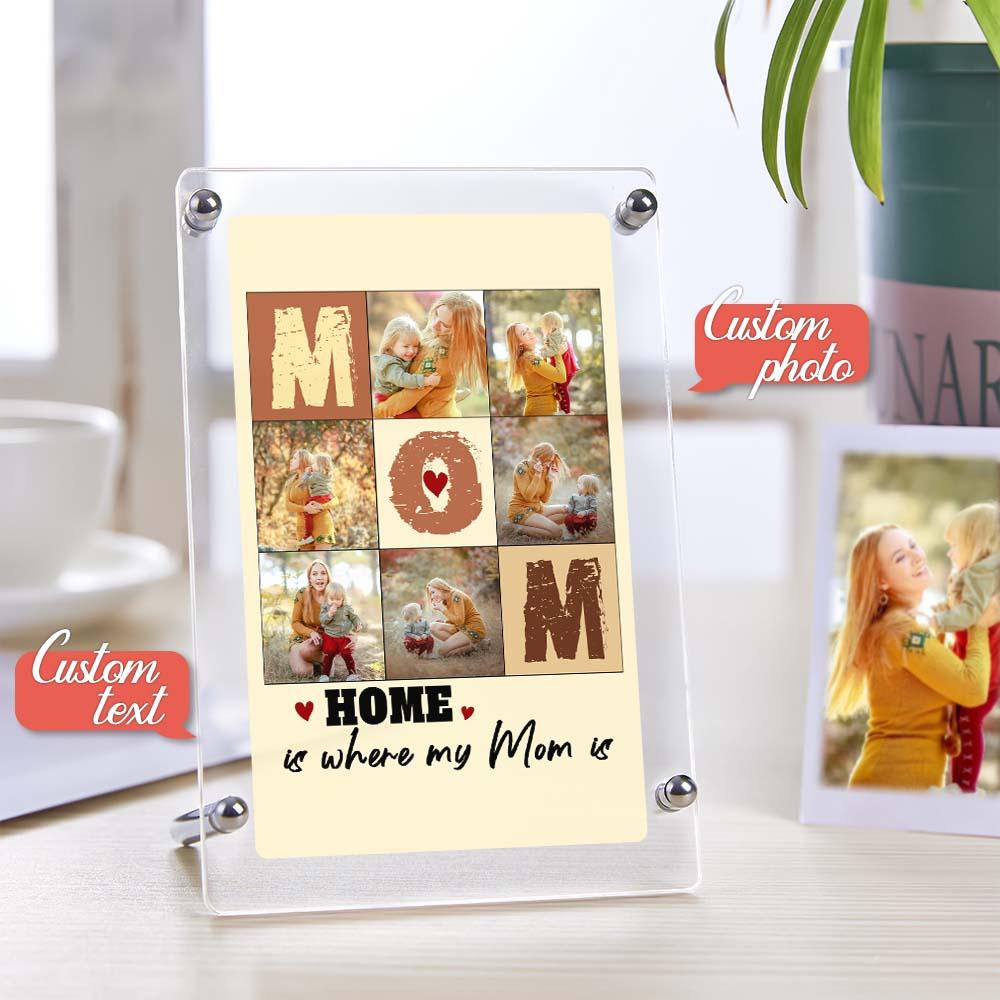 Targa Collage "Mamma" Personalizzata – Racconta la Tua Storia in Foto – Regalo Emozionante per la Festa della Mamma