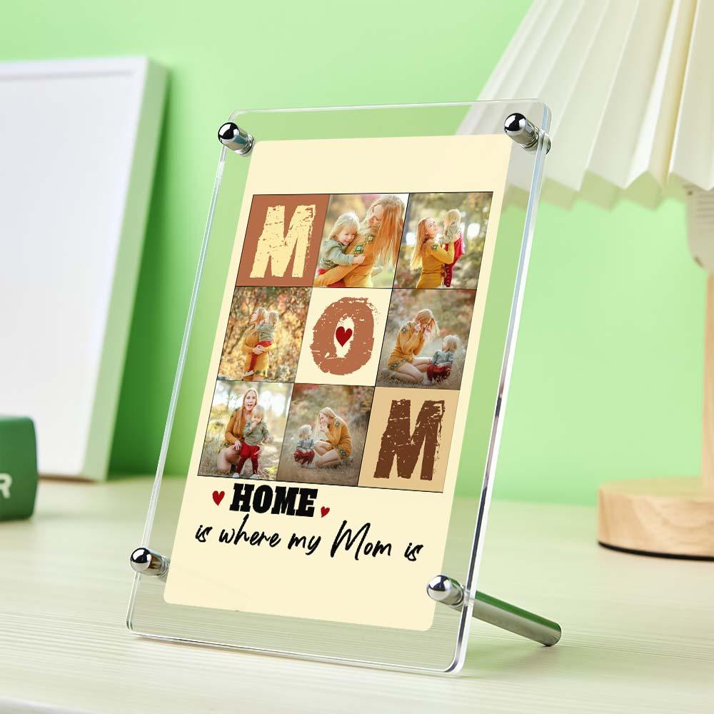 Targa Collage "Mamma" Personalizzata – Racconta la Tua Storia in Foto – Regalo Emozionante per la Festa della Mamma
