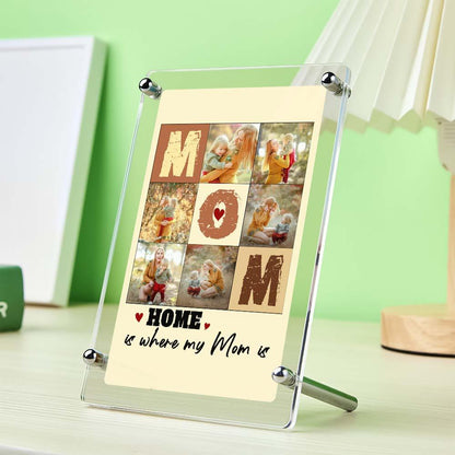 Targa Collage "Mamma" Personalizzata – Racconta la Tua Storia in Foto – Regalo Emozionante per la Festa della Mamma