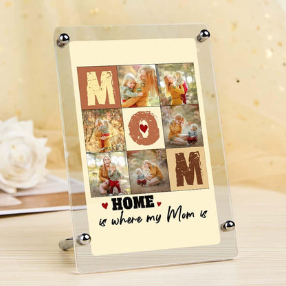 Targa Collage "Mamma" Personalizzata – Racconta la Tua Storia in Foto – Regalo Emozionante per la Festa della Mamma