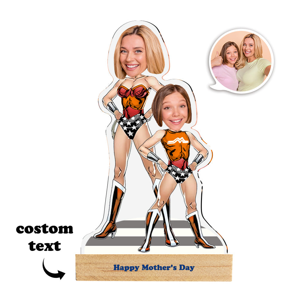 Targa Personalizzata "Super Mamma e Figlia" | Regalo Unico Festa della Mamma