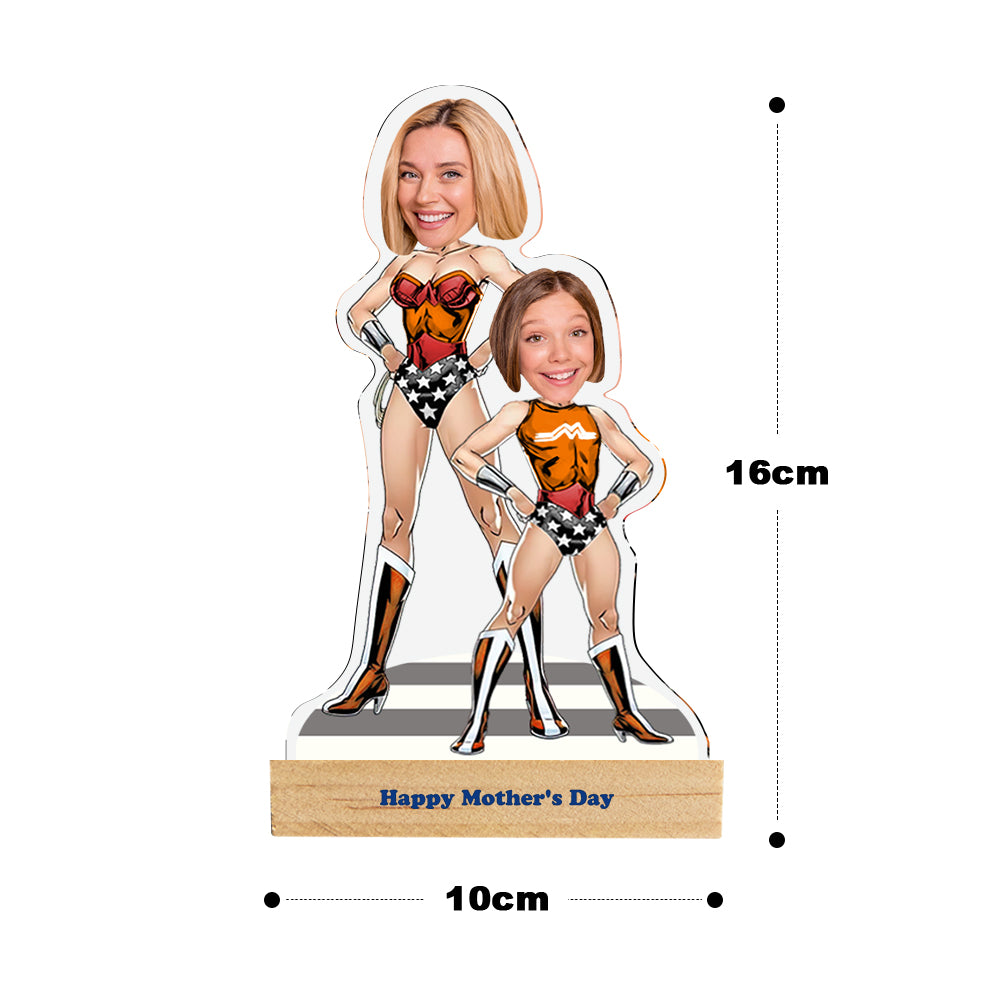 Targa Personalizzata "Super Mamma e Figlia" | Regalo Unico Festa della Mamma