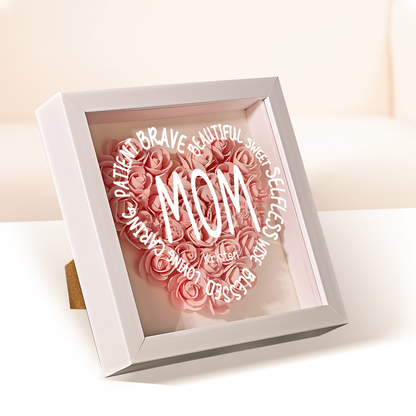 Bouquet Eterno – Cornice Floreale Personalizzata con Nomi
