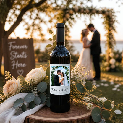Etichette Vino Halloween Personalizzate Foto e Testo Adesivi Bottiglia