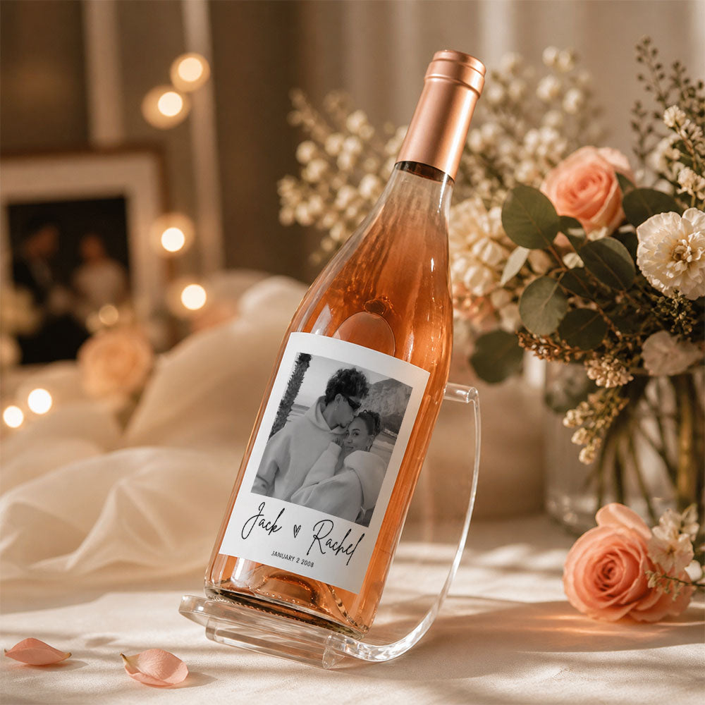 Etichette Vino Halloween Personalizzate Foto e Testo Adesivi Bottiglia