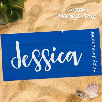 Telo Mare Personalizzato con Nome Asciugamano Piscina spiaggia asciugamano