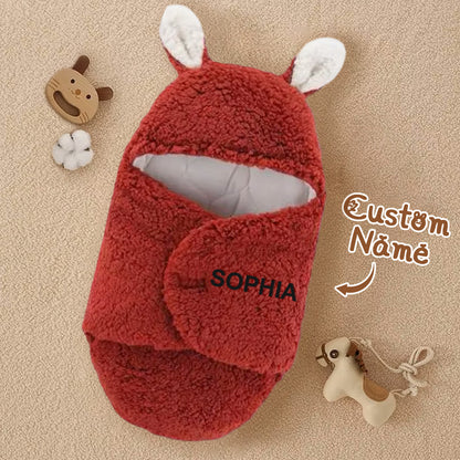 Sacca Nanna Coniglietto Personalizzata con Nome Swaddle Neonato sacco