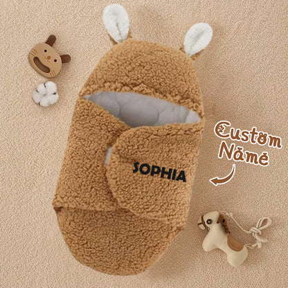 Sacca Nanna Coniglietto Personalizzata con Nome Swaddle Neonato sacco