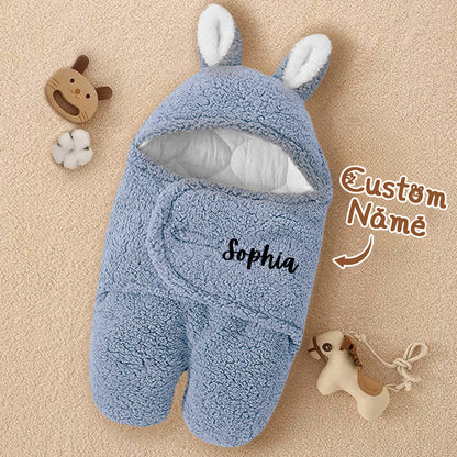 Sacca Nanna Coniglietto Personalizzata con Nome Swaddle Neonato sacco