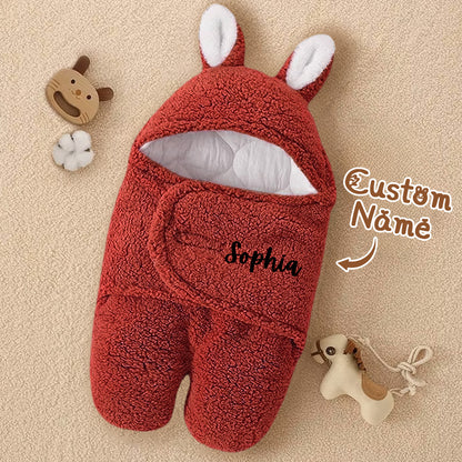 Sacca Nanna Coniglietto Personalizzata con Nome Swaddle Neonato sacco