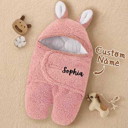 Sacca Nanna Coniglietto Personalizzata con Nome Swaddle Neonato sacco
