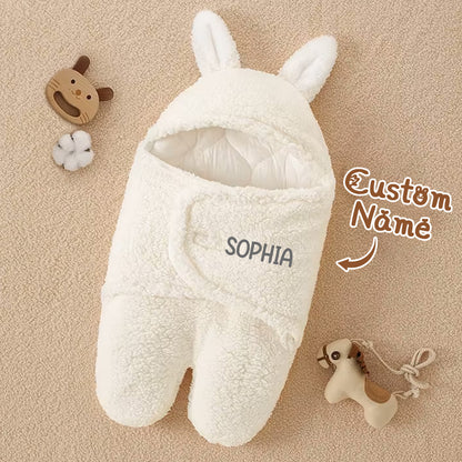 Sacca Nanna Coniglietto Personalizzata con Nome Swaddle Neonato sacco